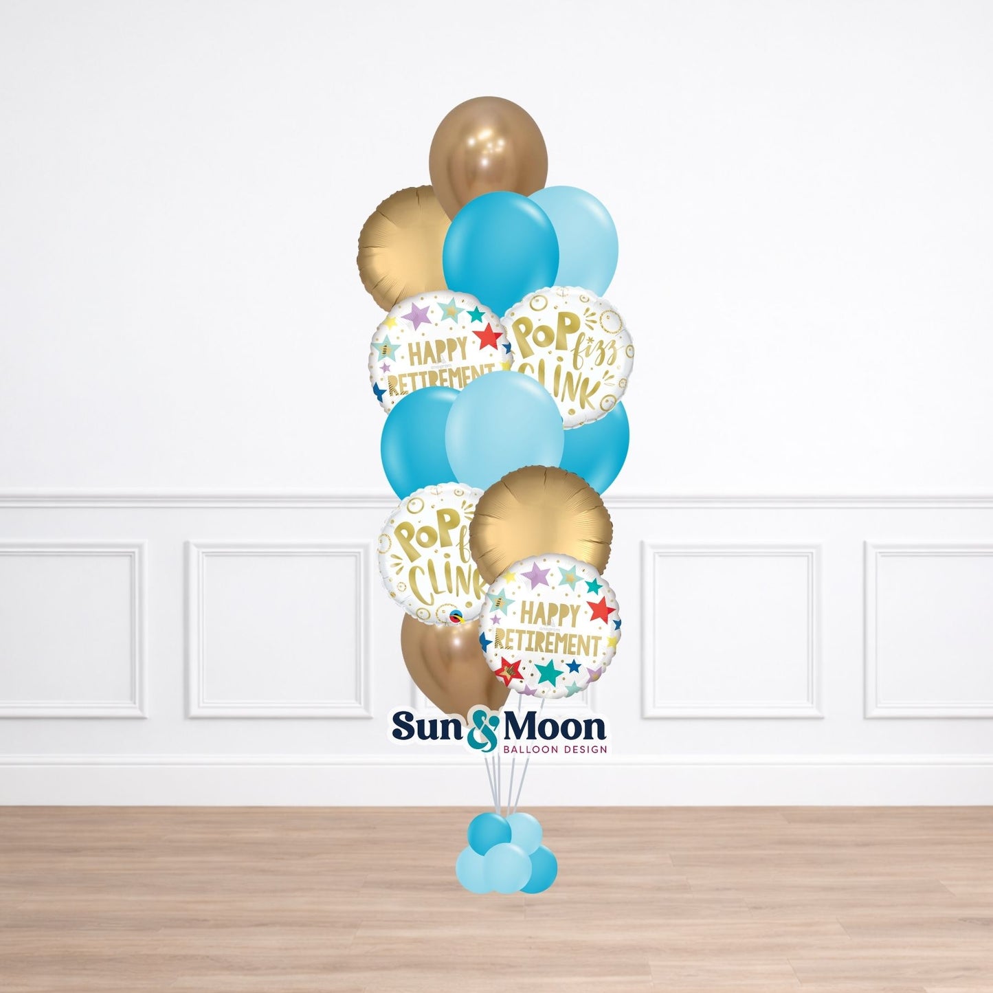 Blue Skies Retirement Celebration Bouquet