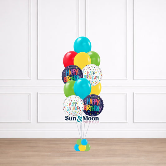 celebration balloon bouquet classic standard 11 inch balloon bouquet delivery in Frederick Maryland