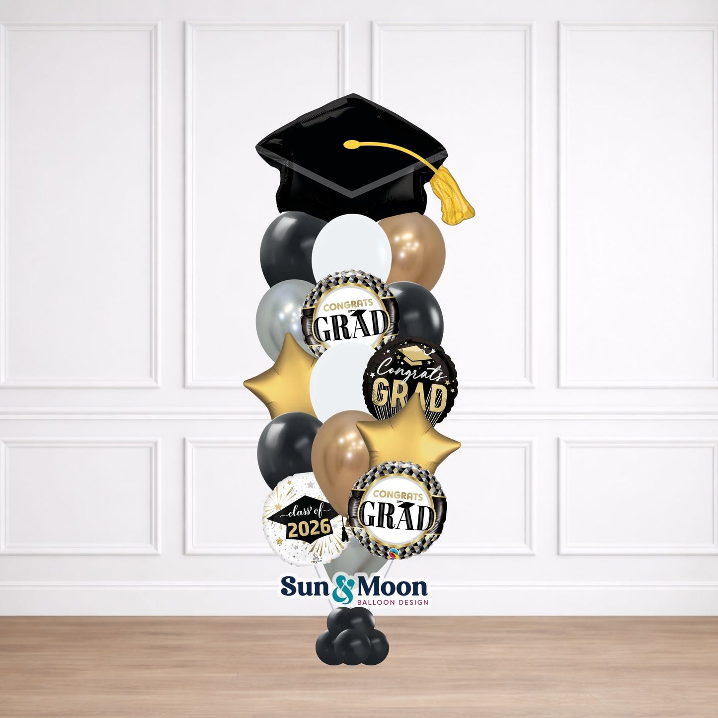 graduation signature balloon bouquet classic urbana md