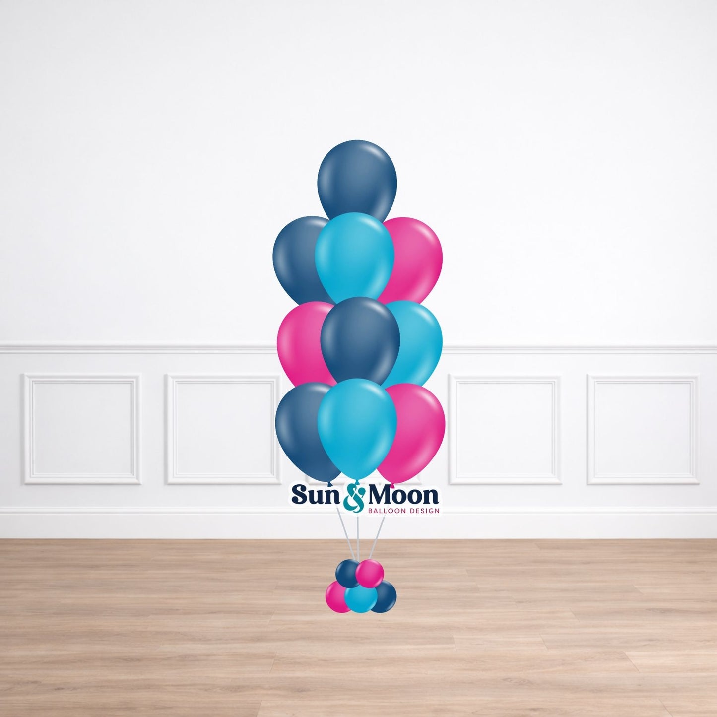 Festive latex balloon bouquet with bright party balloons Walkersville Maryland