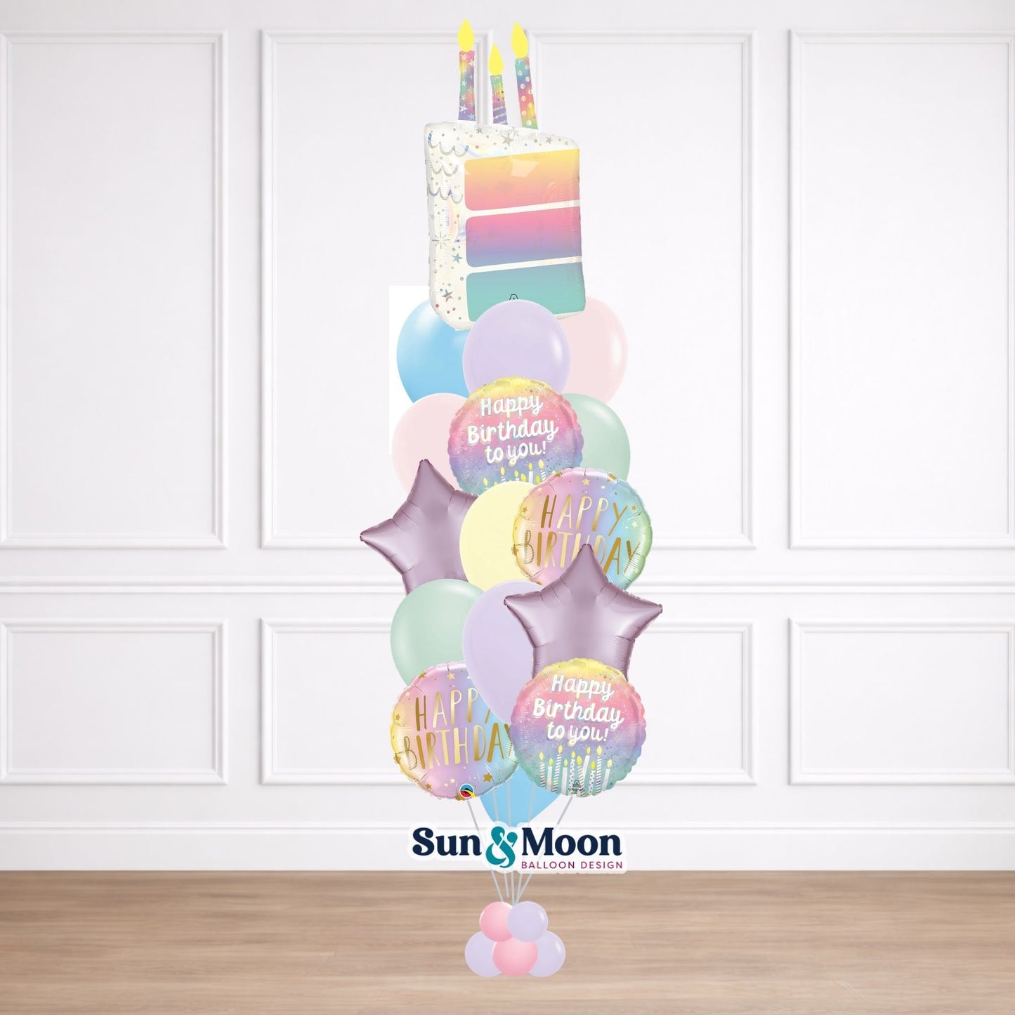 pastel sugar signature balloon bouquet grand walkersville md