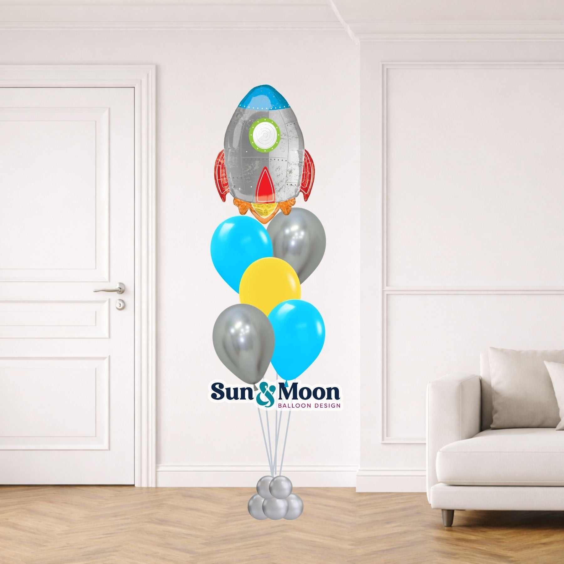 blast off spotlight balloon bouquet urbana md