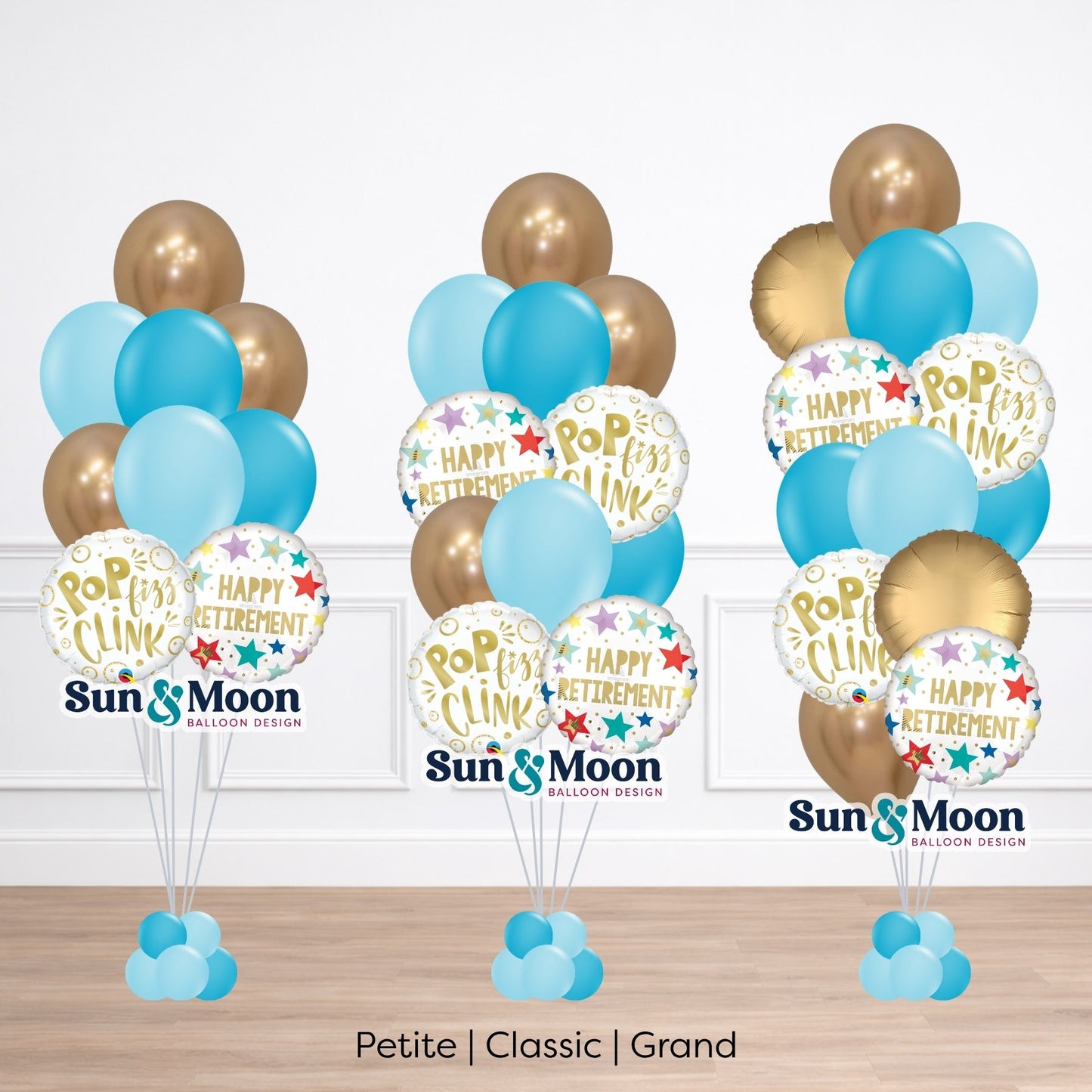 Blue Skies Retirement Celebration Bouquet
