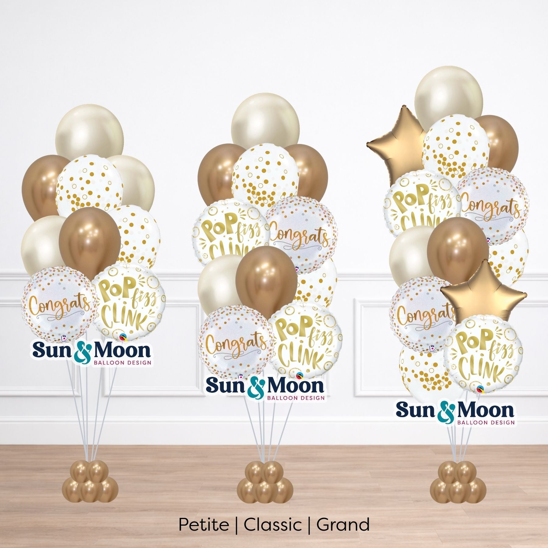 Cheers celebration balloon bouquet with festive party balloons Frederick Maryland