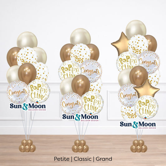 Cheers celebration balloon bouquet with festive party balloons Frederick Maryland