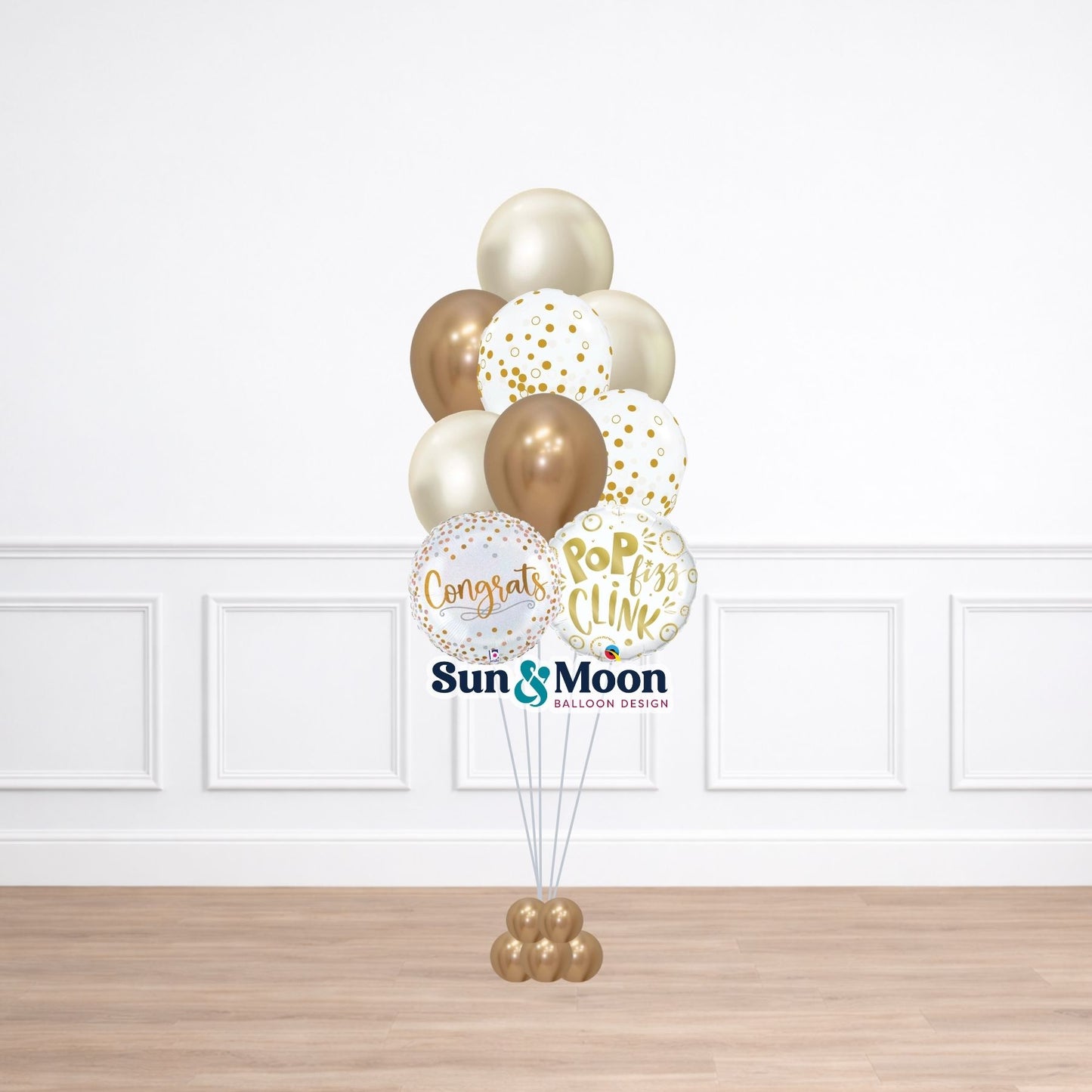 Festive cheers party balloon bouquet with colorful balloons New Market Maryland