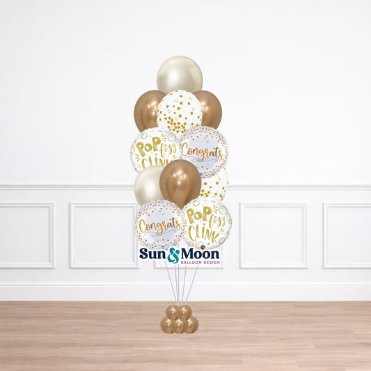 Party celebration balloon bouquet with cheers theme Monrovia Maryland