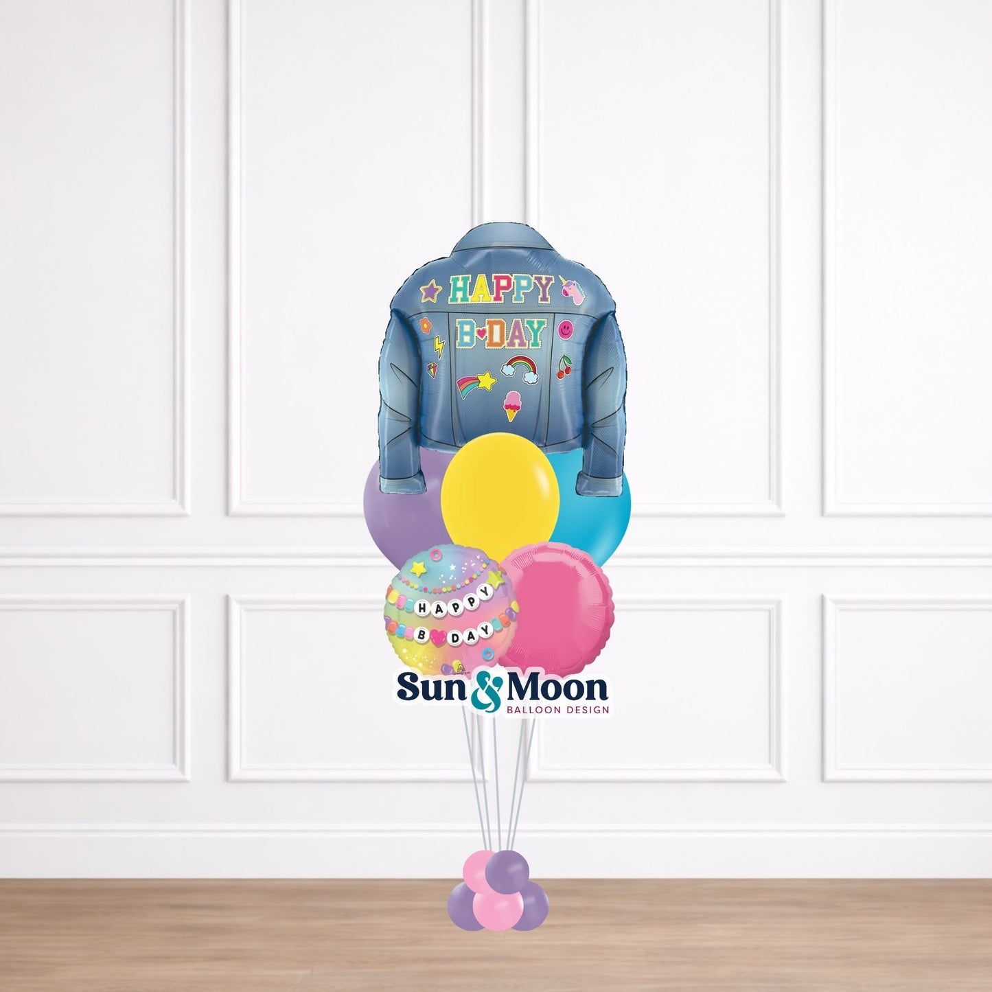 denim dreams showcase balloon bouquet petite walkersville md