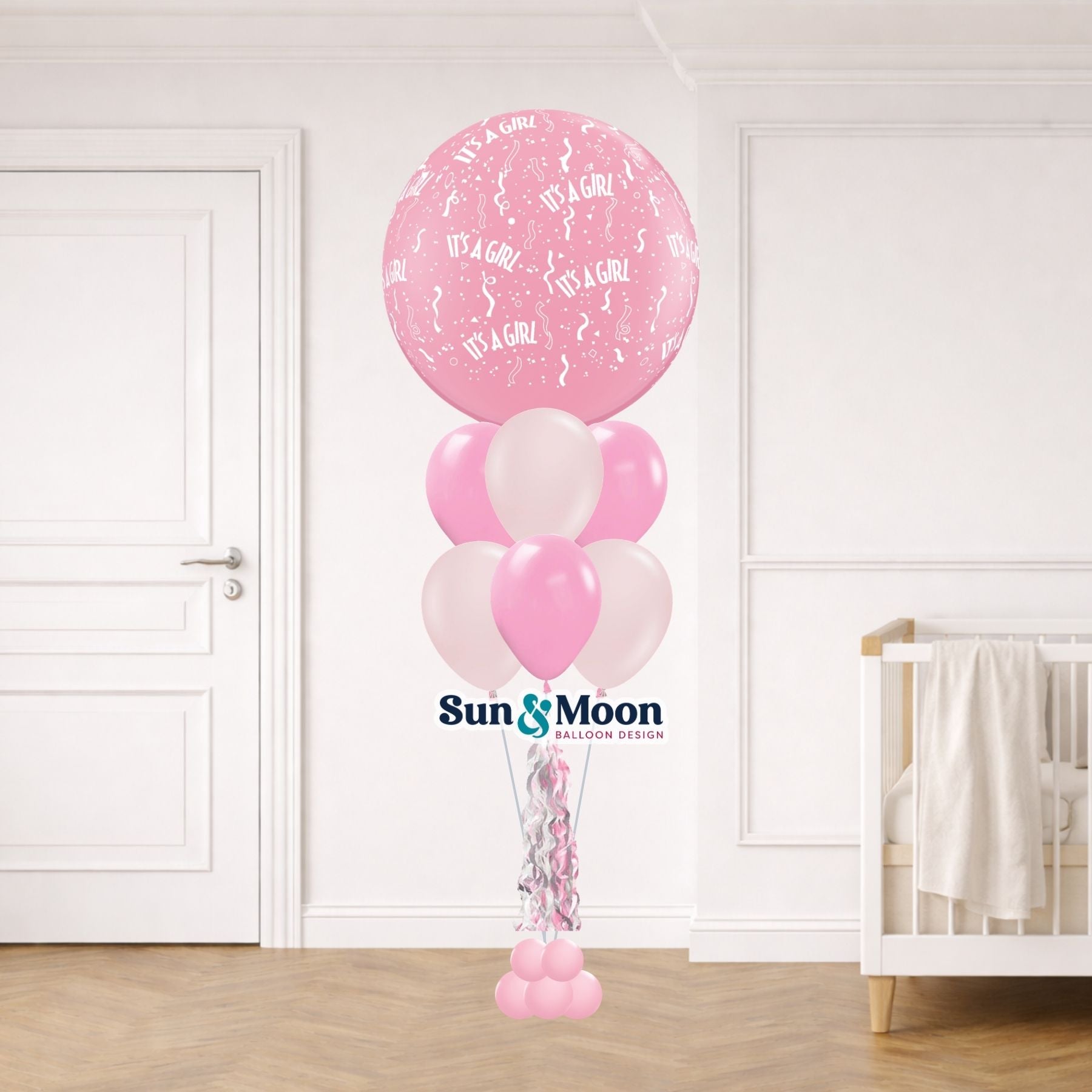 Pink birthday balloon bouquet celebration gift Walkersville Maryland