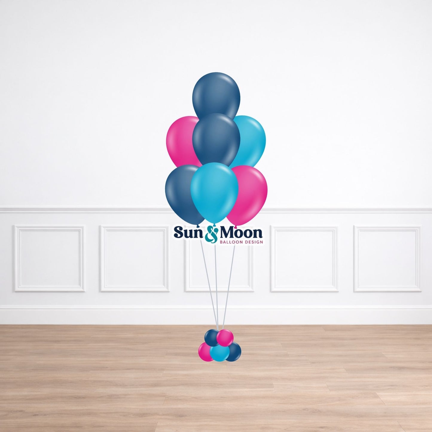Helium latex balloon bouquet for birthdays and celebrations Monrovia Maryland