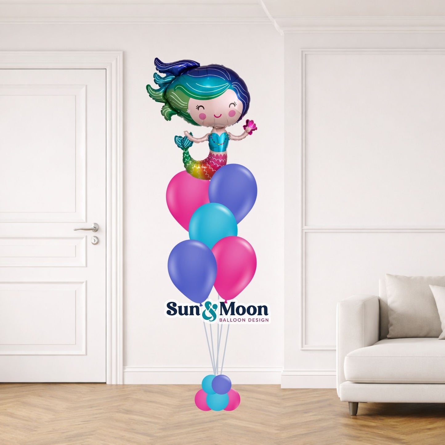 mermaid magic spotlight balloon bouquet frederick md