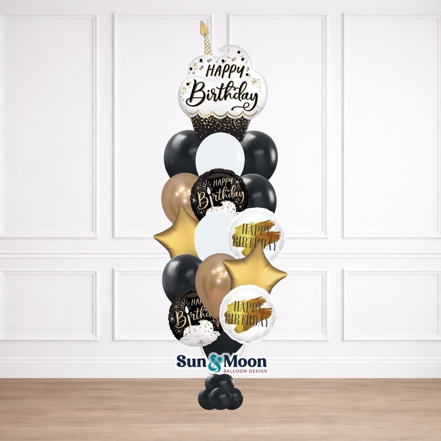 midnight cupcake signature balloon bouquet grand frederick md