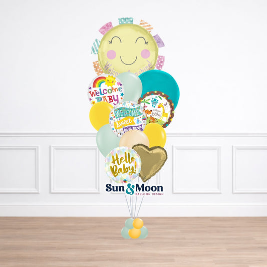 Mystery magic baby balloon bouquet surprise new baby balloon arrangement New Market Maryland