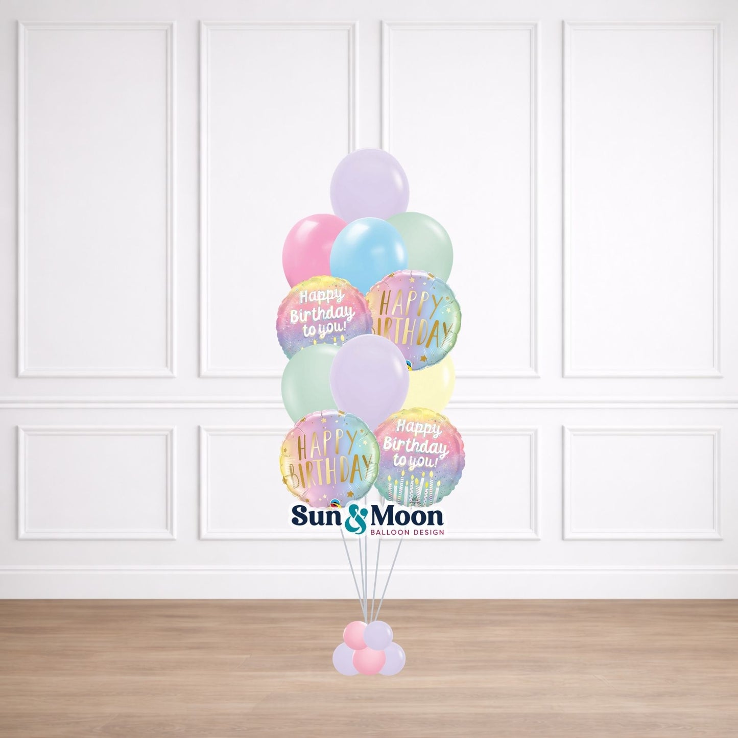 pastel sugar celebration balloon bouquet classic new market md