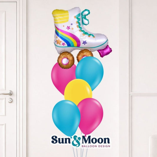 roller disco spotlight balloon bouquet closeup new market md