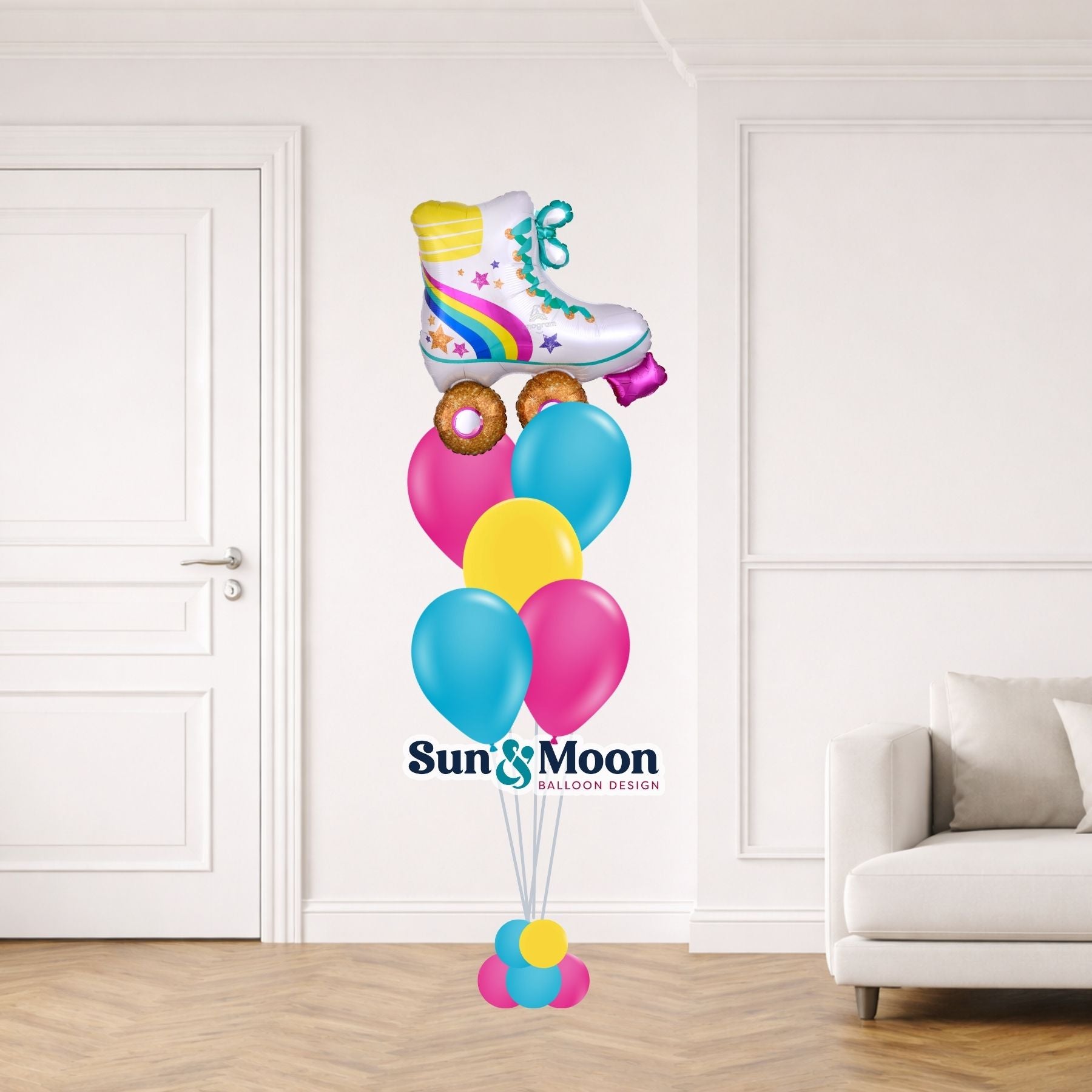 roller disco spotlight balloon bouquet frederick md