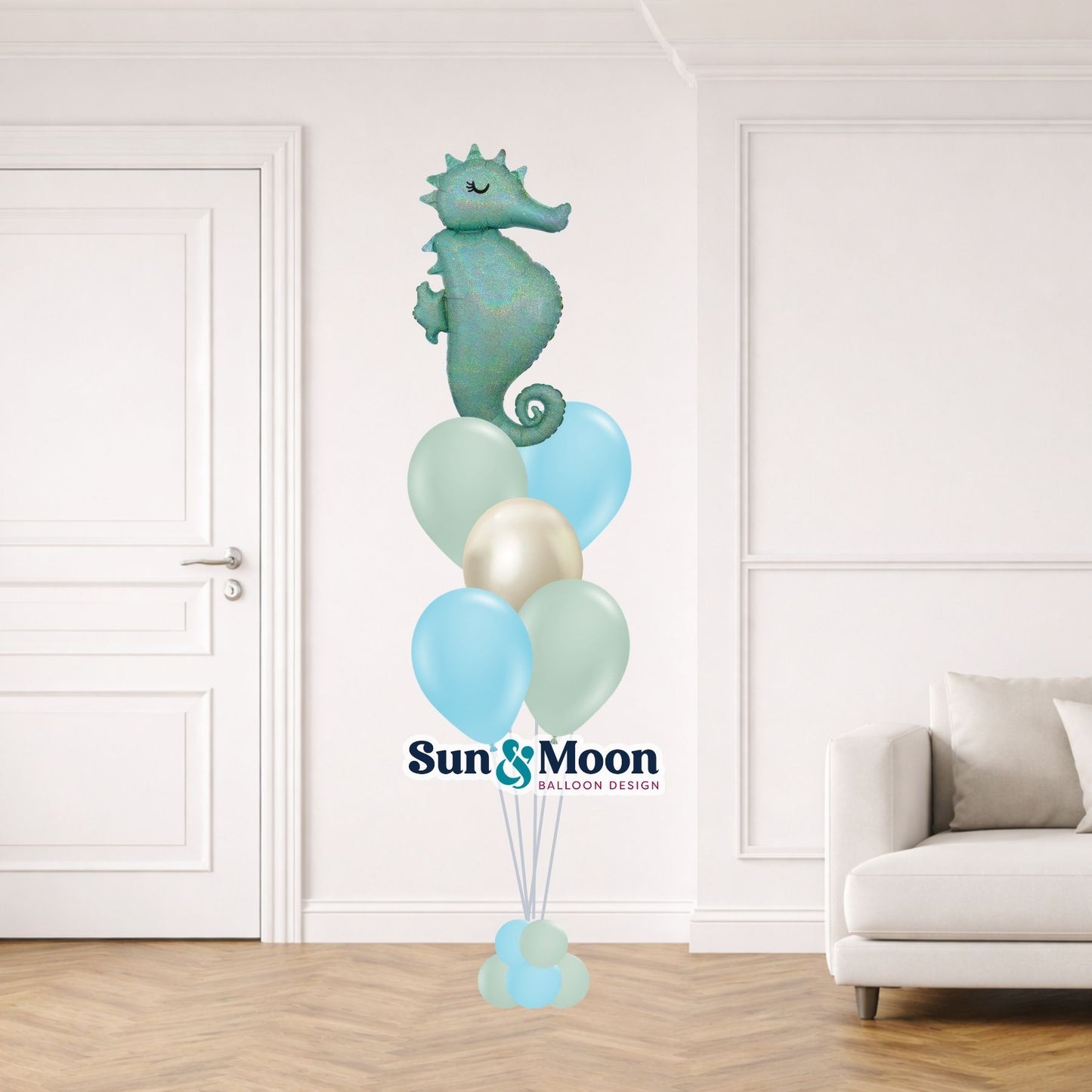 seahorse splash spotlight balloon bouquet walkersville md