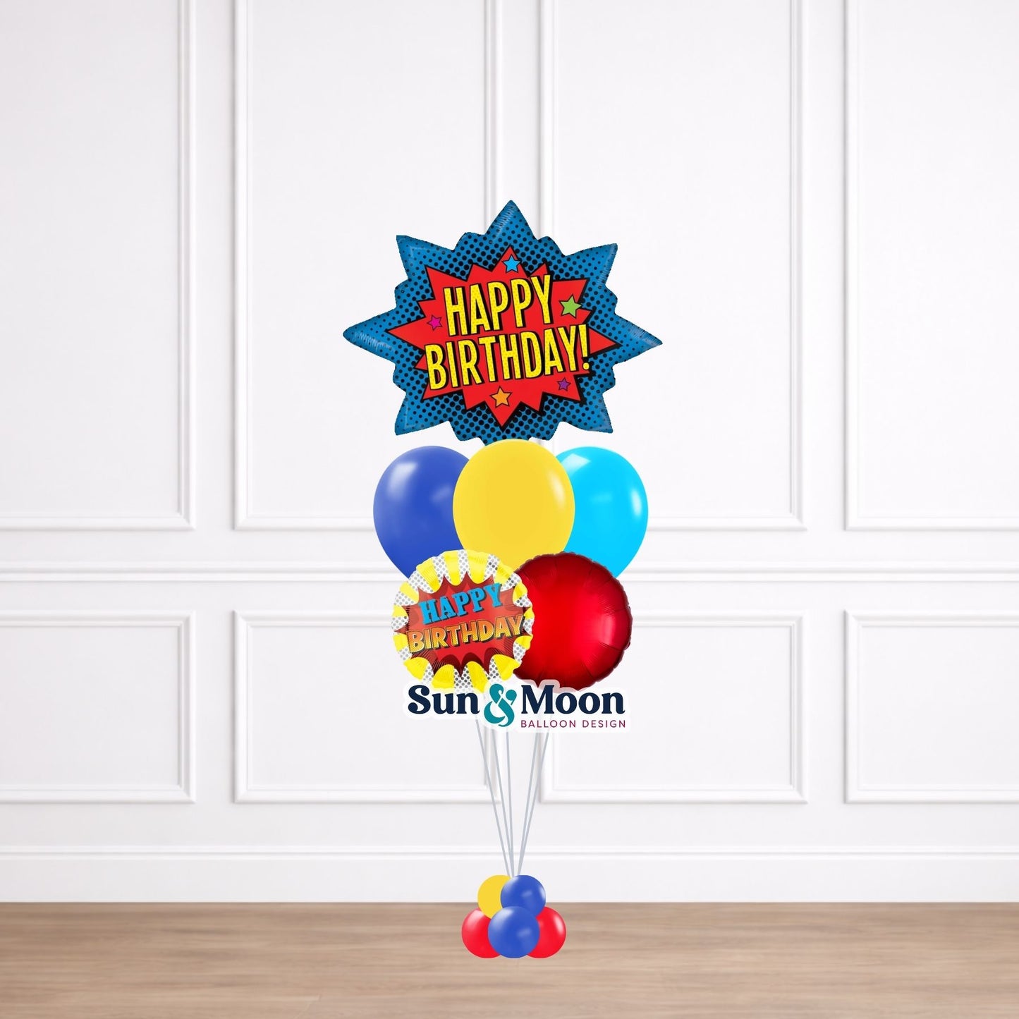 superhero showcase balloon bouquet petite ijamsville md