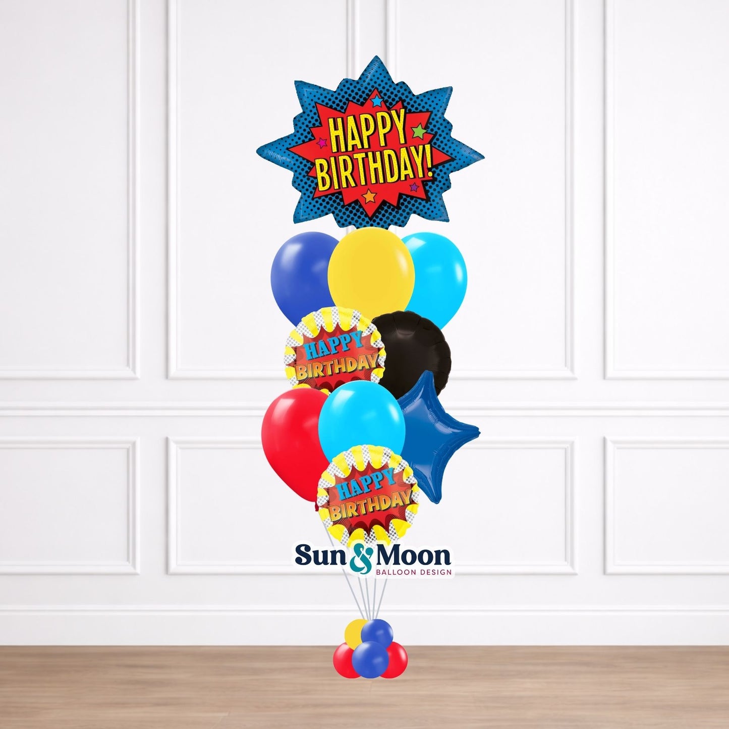 superhero showcase balloon bouquet classic walkersville md