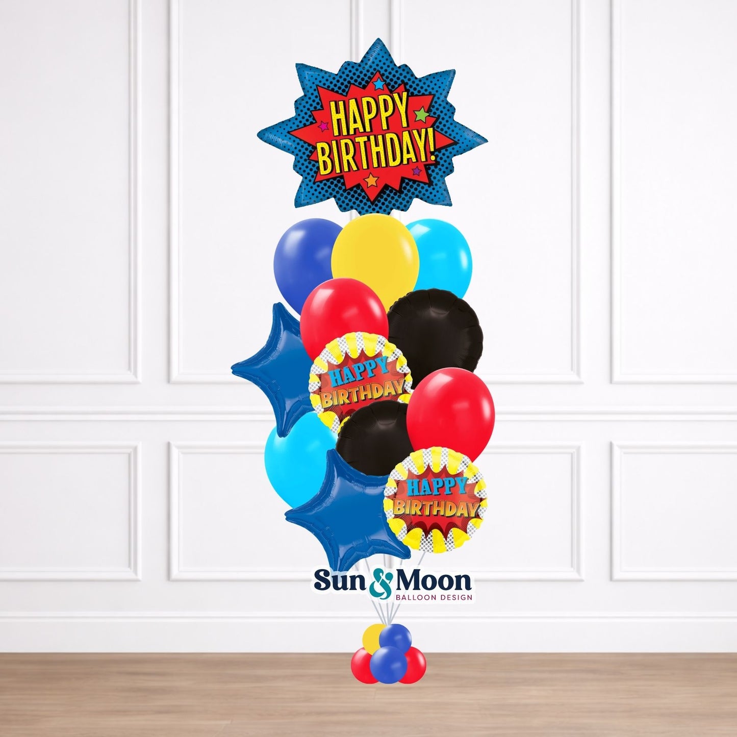 superhero showcase balloon bouquet grand middletown md