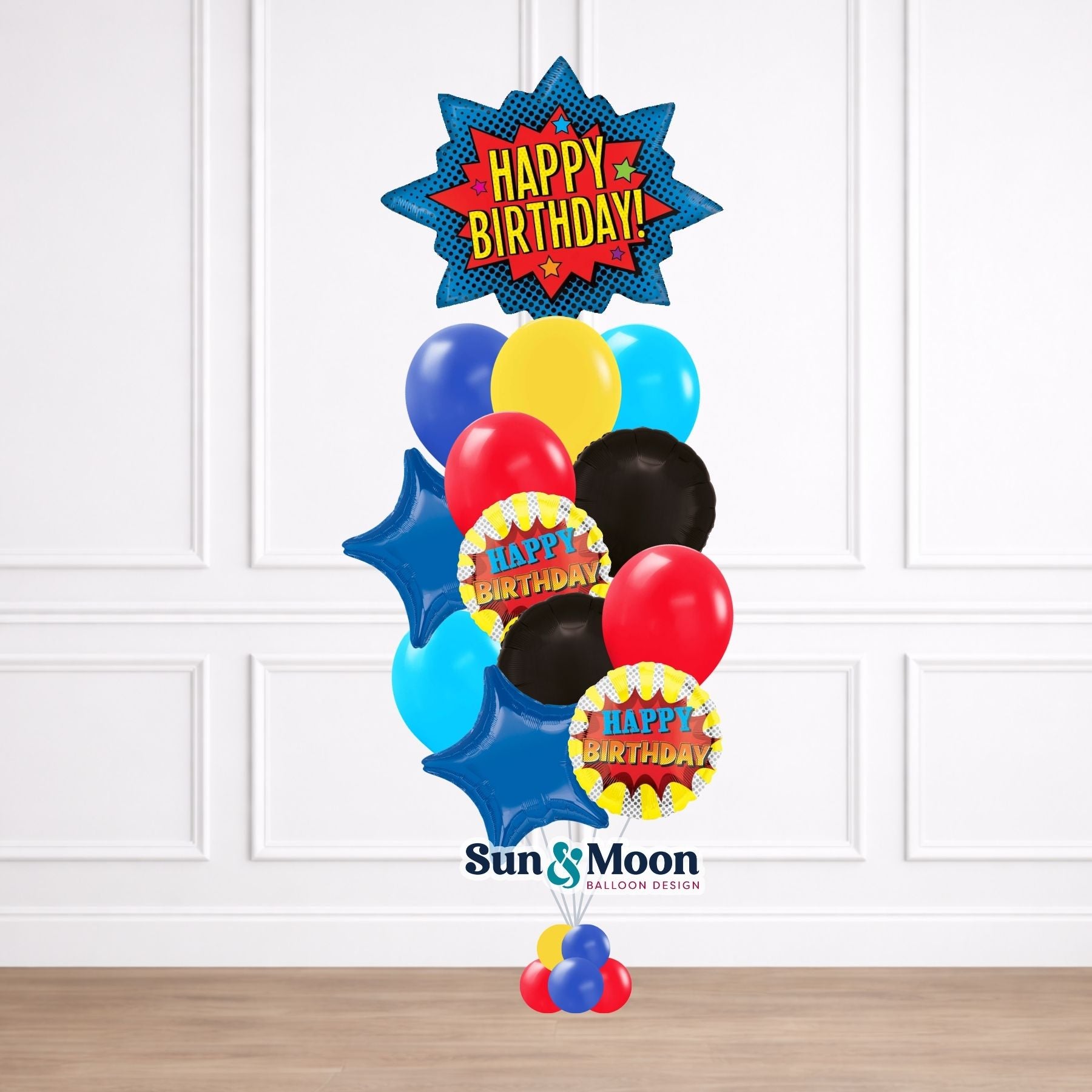 superhero showcase balloon bouquet grand middletown md