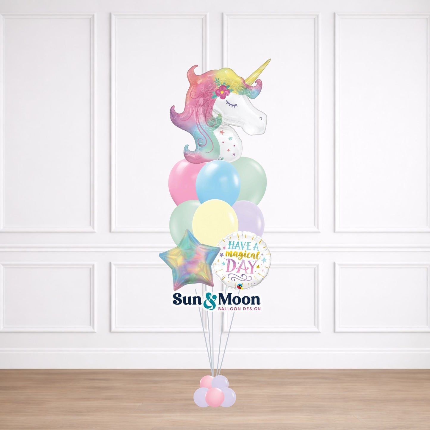 unicorn magic signature balloon bouquet petite middletown md